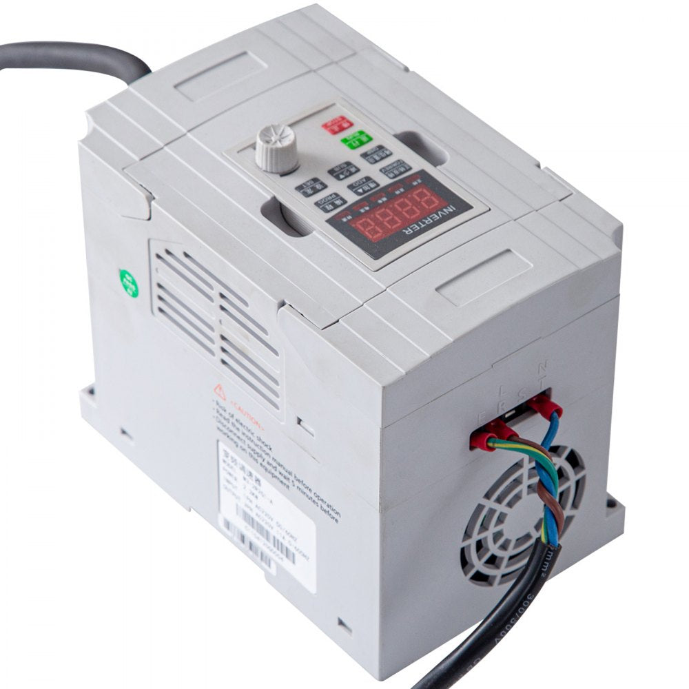 Variable Speed 2HP Belt Grinder for Knife Making with 12-Inch Wheel, Flat Platen, and 3 Grinding Wheel Options