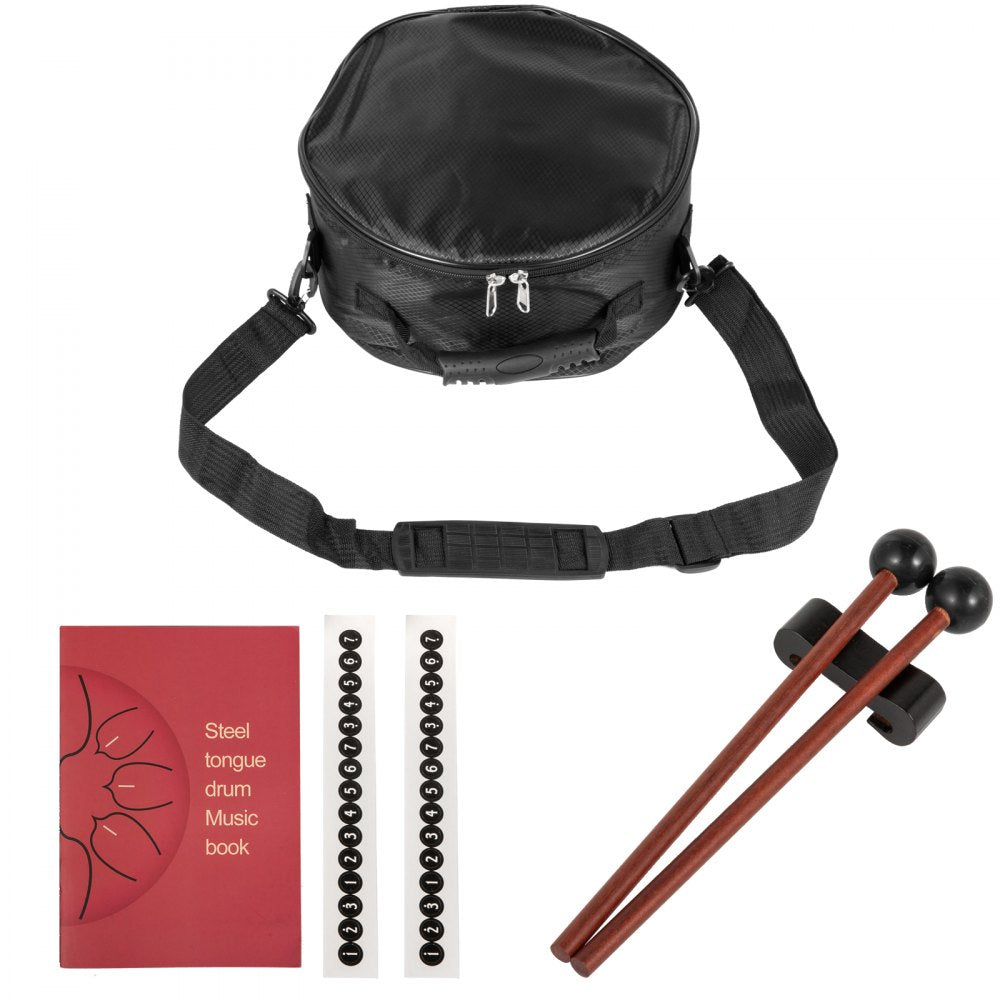 11-Note 10-Inch Lotus Style Handpan in Golden with Accessories Set