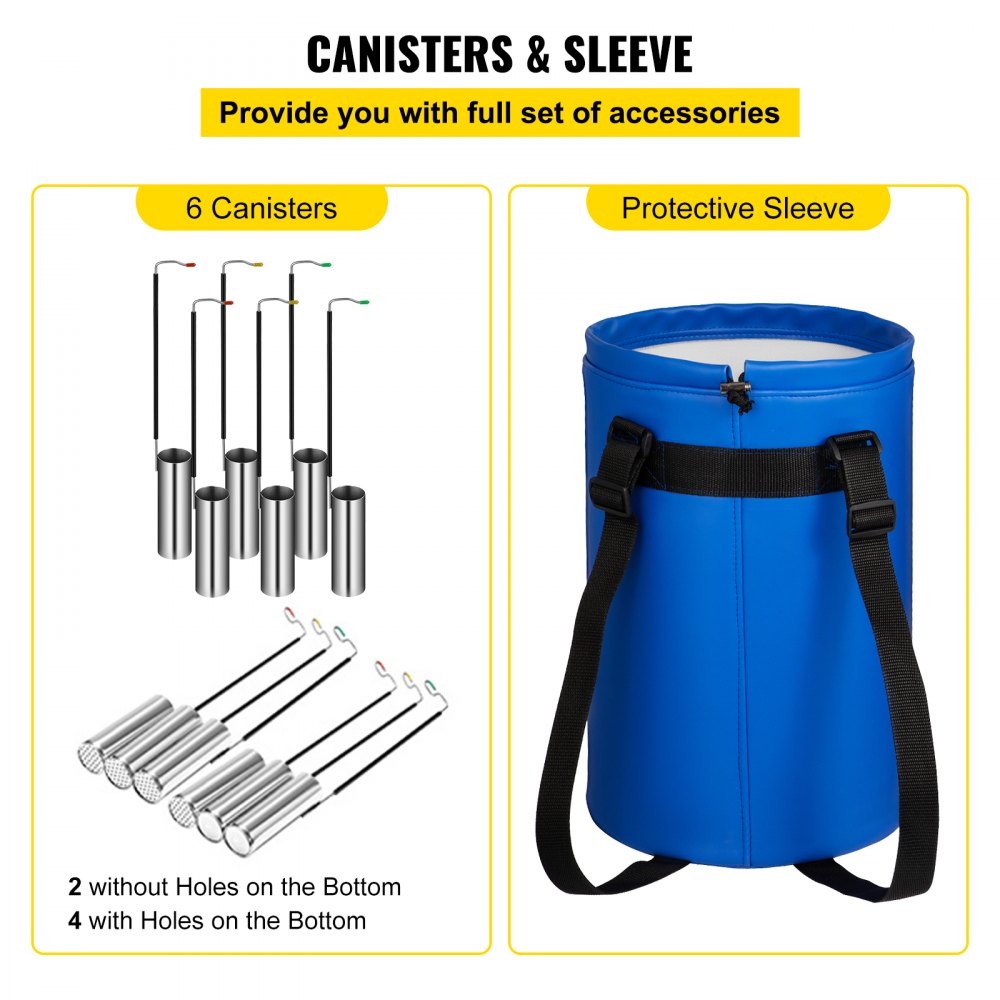10 Liter Cryogenic Container for Liquid Nitrogen Storage with Six Canisters