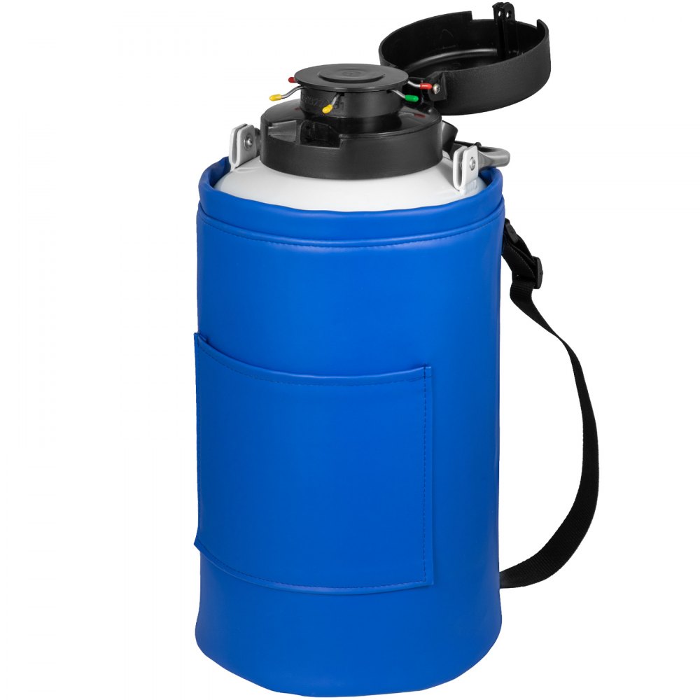 10 Liter Cryogenic Container for Liquid Nitrogen Storage with Six Canisters