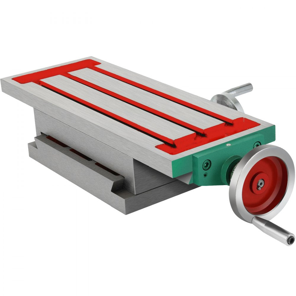 Adjustable 2-Axis Cross Slide Drill Vise with 17.7x6.7 Inch Worktable for Milling Machines