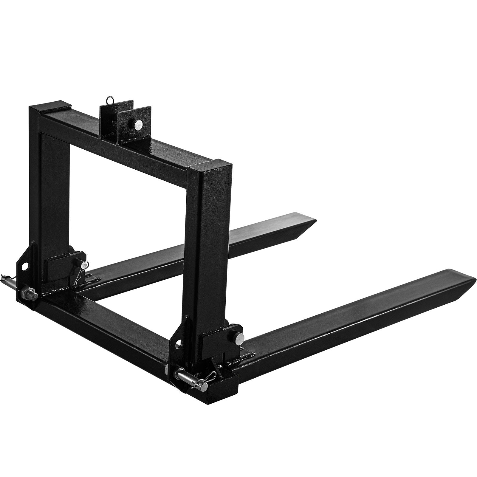 Heavy Duty 3 Point Hitch Pallet Fork for Category 1 & 2 Tractors, 2200 lbs Capacity, Steel Construction, Skid Steer Loader Attachment