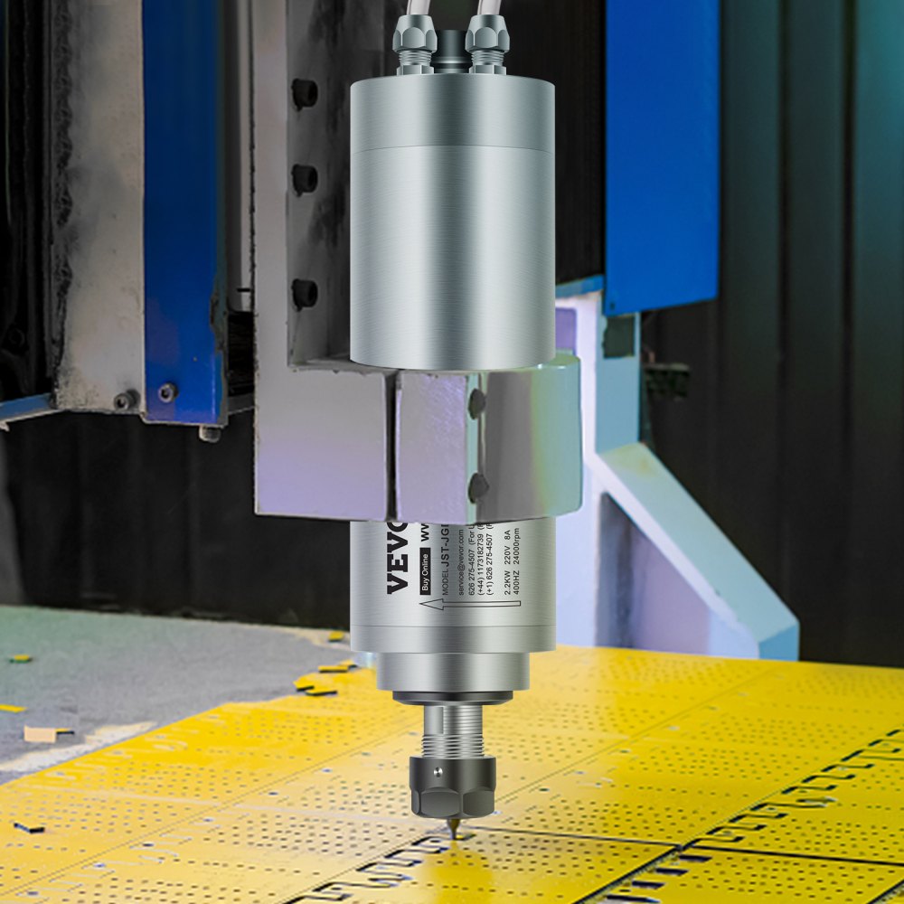 High-Performance 2.2KW Water-Cooled CNC Spindle Motor for PCB Milling with ER20 Collet, 8000-24000 RPM, 2HP Power