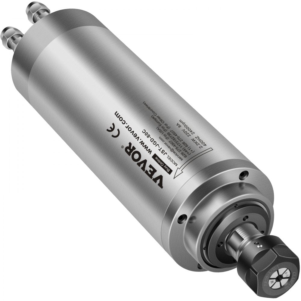 High-Performance 2.2KW Water-Cooled CNC Spindle Motor for PCB Milling with ER20 Collet, 8000-24000 RPM, 2HP Power