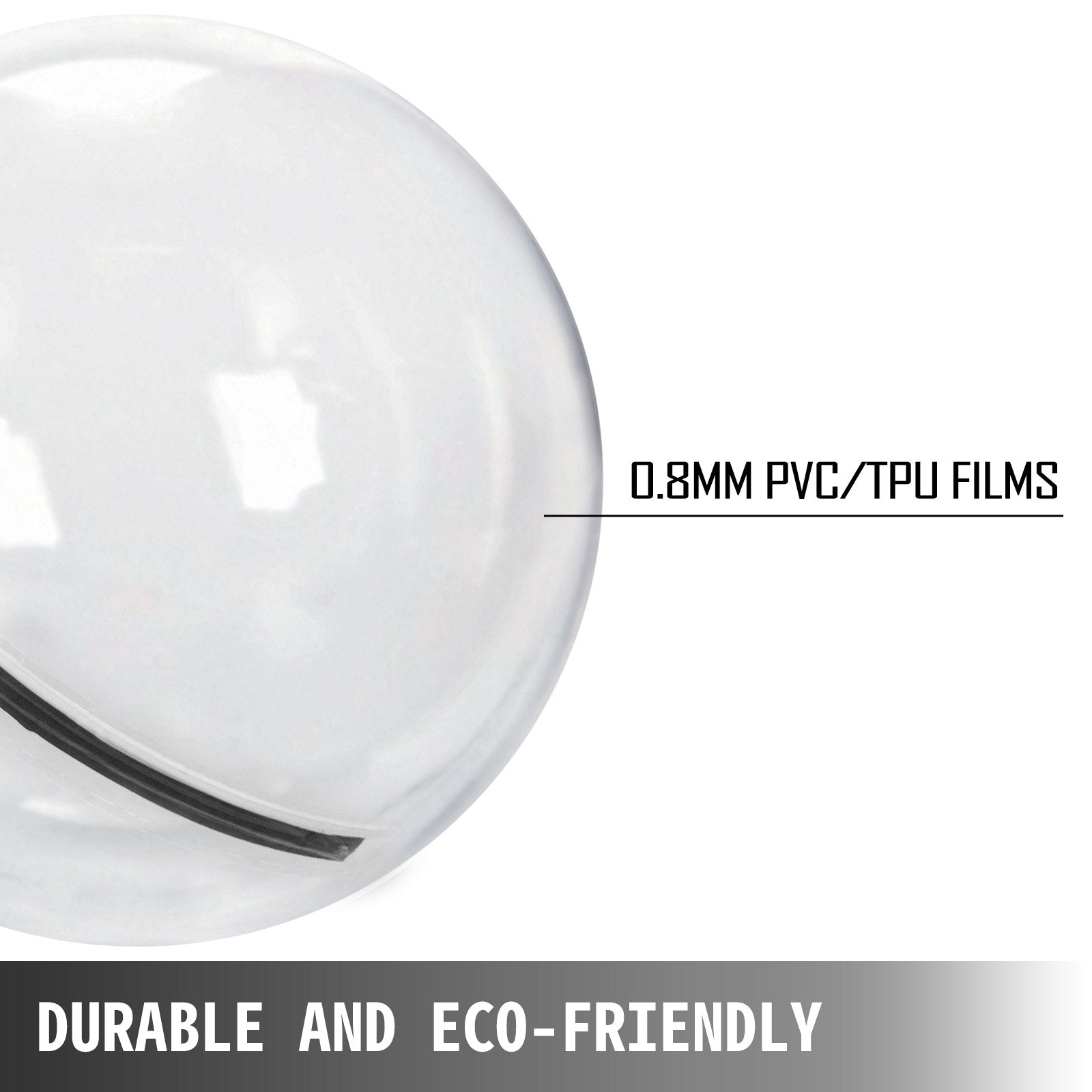2M Inflatable Zorb Ball with German TIZIP Zipper – Eco-Friendly, Quick Setup, Durable PVC for Water Walking, 396lbs Capacity