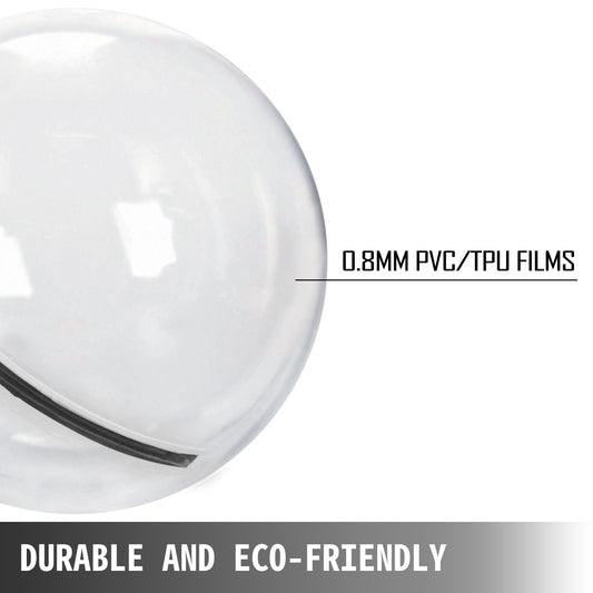 2M Inflatable Zorb Ball with German TIZIP Zipper – Eco-Friendly, Quick Setup, Durable PVC for Water Walking, 396lbs Capacity