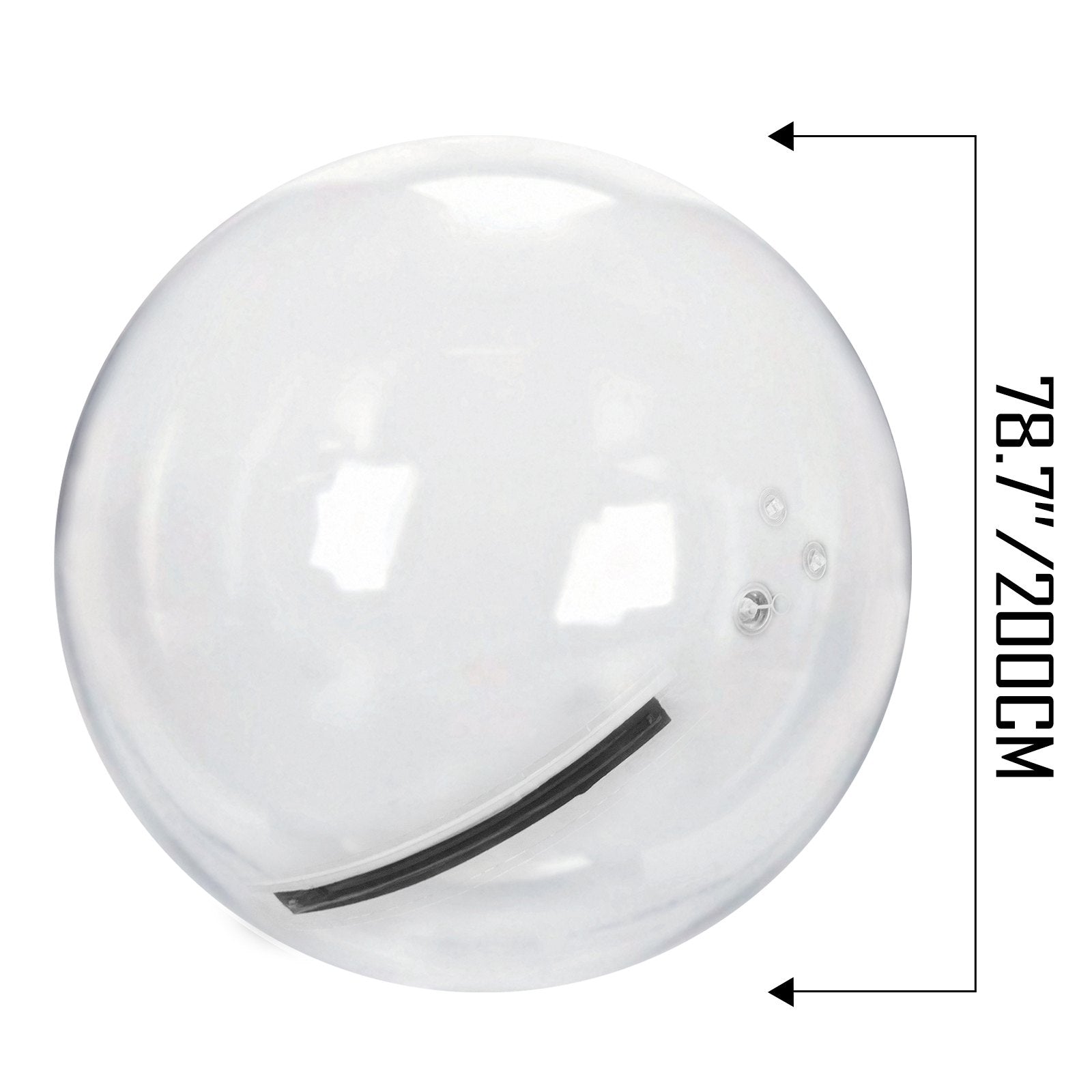 2M Inflatable Zorb Ball with German TIZIP Zipper – Eco-Friendly, Quick Setup, Durable PVC for Water Walking, 396lbs Capacity