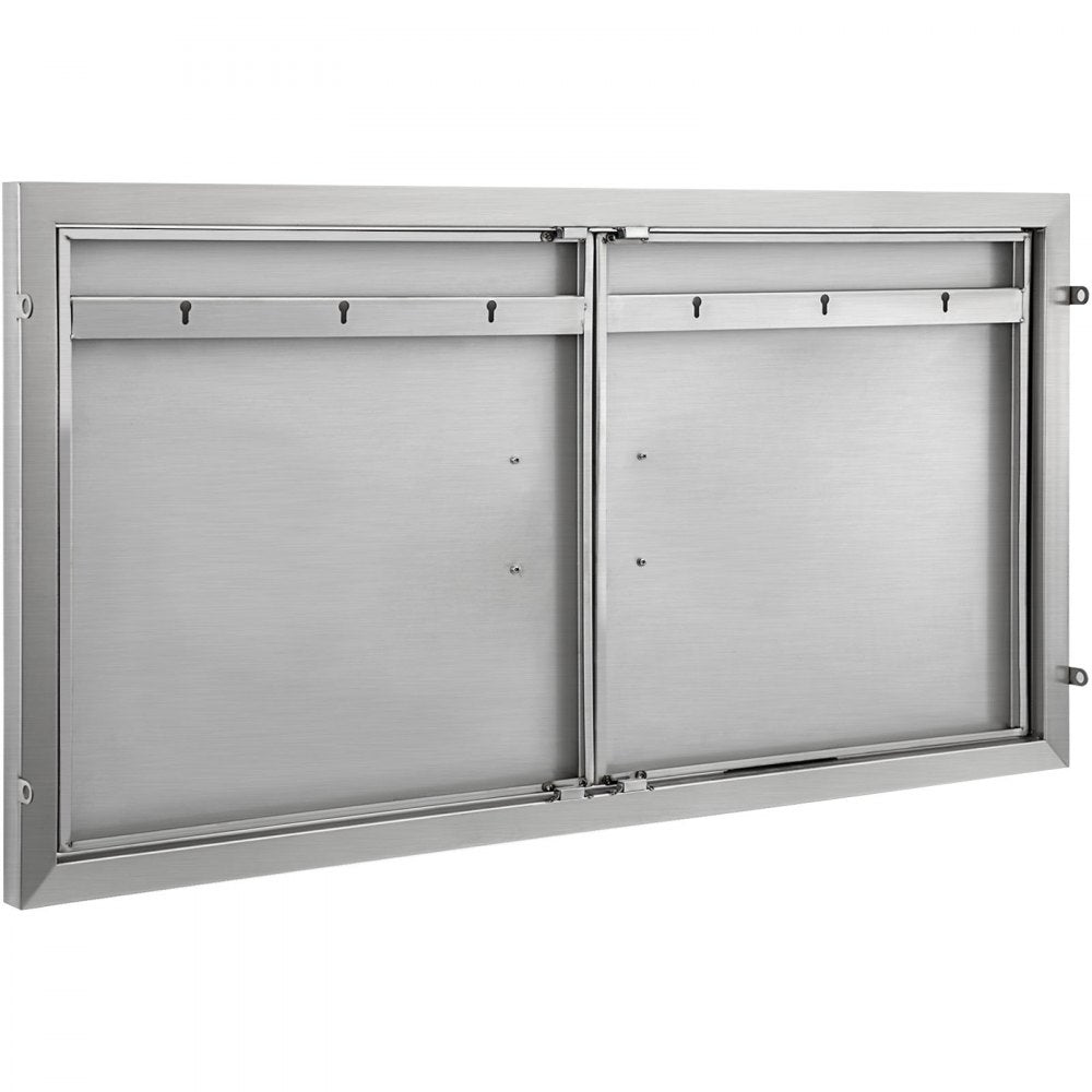 Bbq 36"x21"/90x53cm Access Double Walled Door Stainless Doors Vertical Outdoor