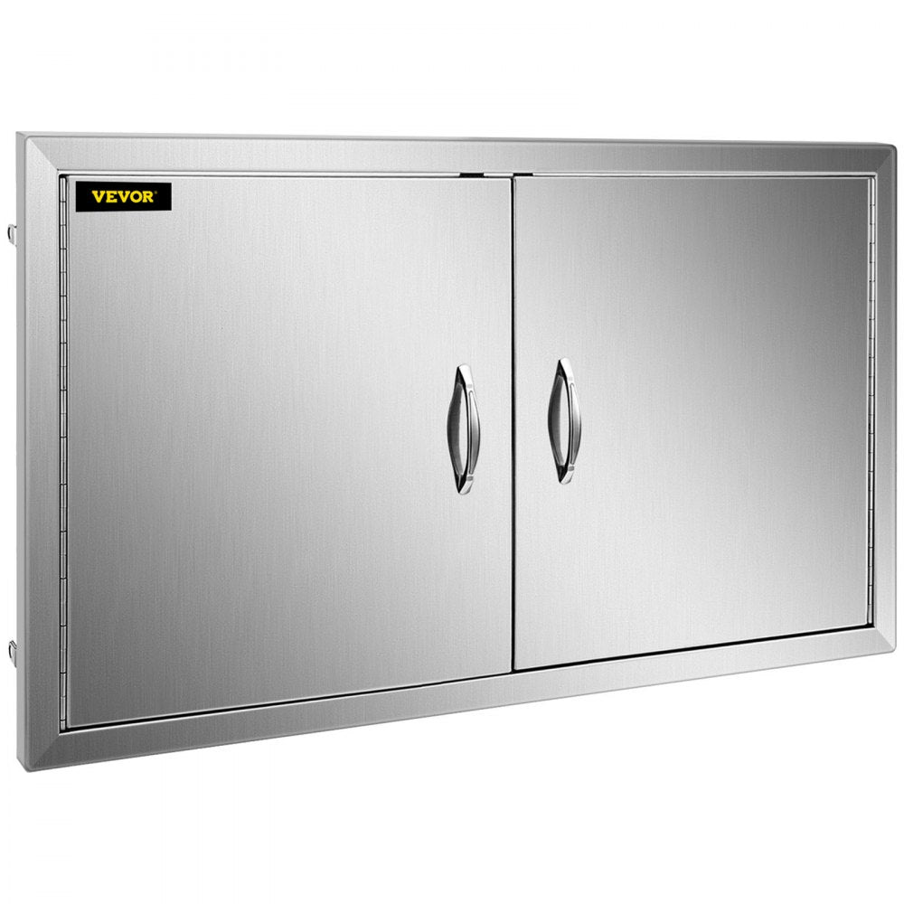 Bbq 36"x21"/90x53cm Access Double Walled Door Stainless Doors Vertical Outdoor