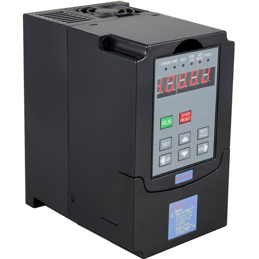 VEVOR VFD 4KW, Variable Frequency Drive 18.5A, CNC VFD Motor Drive Inverter Converter 220V, for Spindle Motor Speed Control (1or 3 Phase Input, 3 Phase Output)