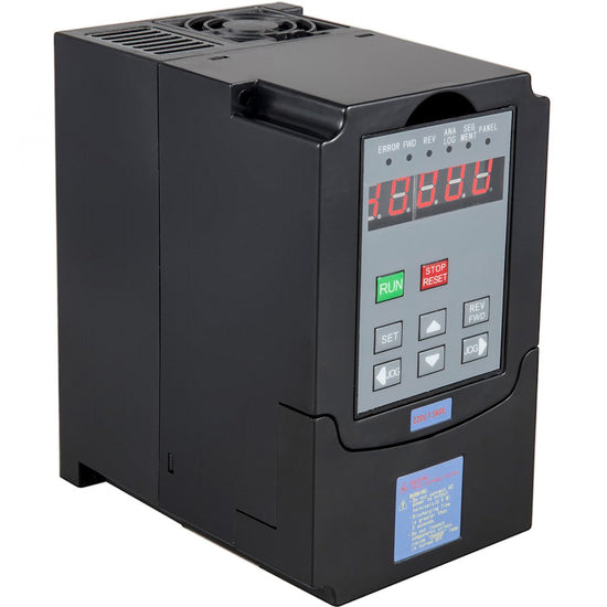 VEVOR VFD 4KW, Variable Frequency Drive 18.5A, CNC VFD Motor Drive Inverter Converter 220V, for Spindle Motor Speed Control (1or 3 Phase Input, 3 Phase Output)