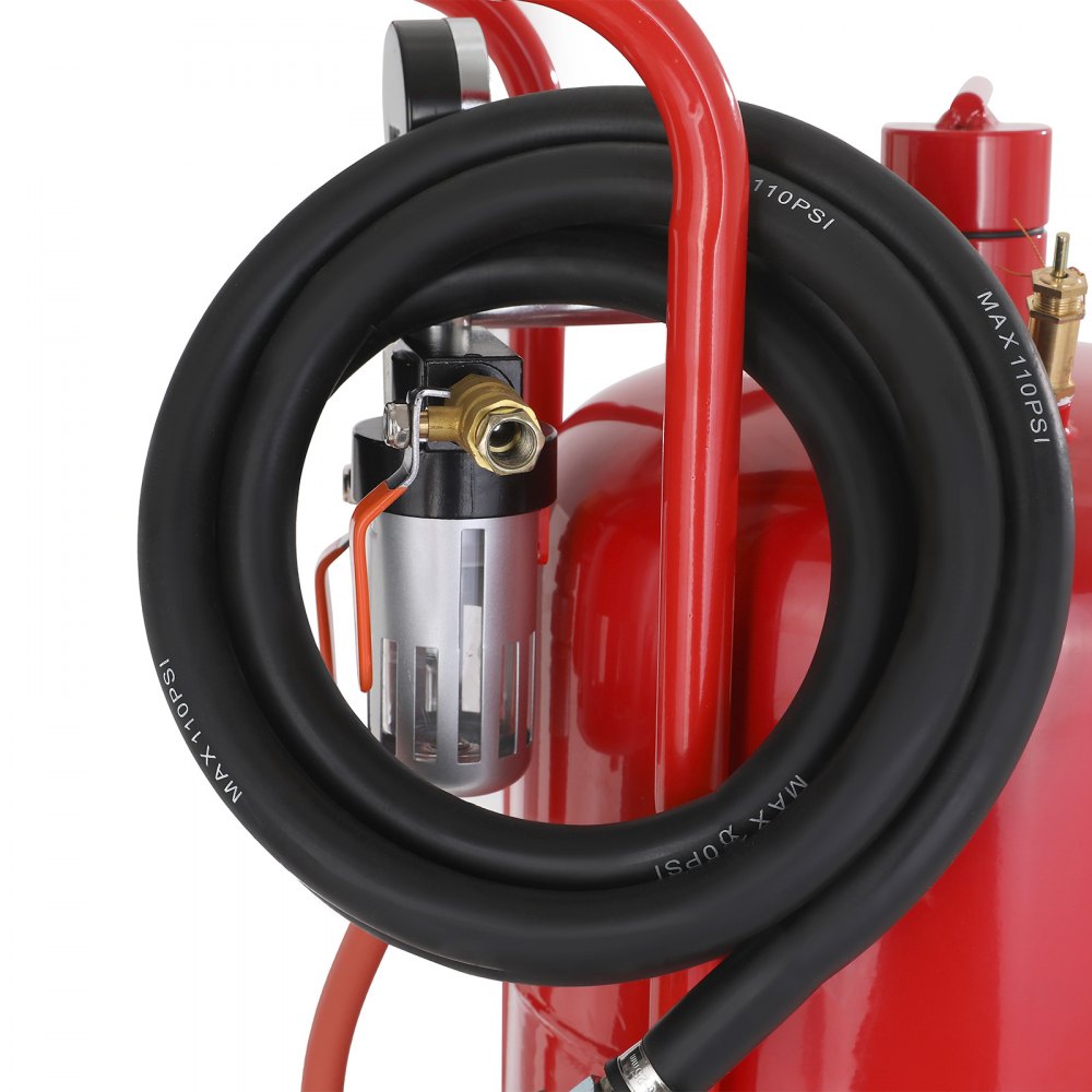 Heavy-Duty 10-Gallon Portable Sandblaster with Wheels, Nozzle Control, and Pressure Gauge for Efficient Grit Blasting Tasks