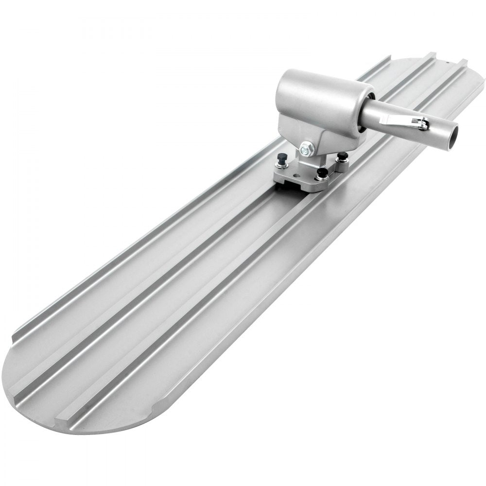 Bull Float Concrete Float 48”x8” Concrete Tool Trowel Float 4 Handles Round End