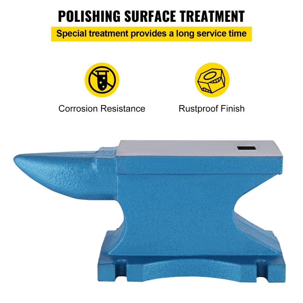 VEVOR Single Horn Anvil 55Lbs, Cast Iron Anvil Blacksmith Withstands Heavy Blows,Anvil Rugged Round Horn Anvil Blacksmith Jewelers Metalsmith Tool, for Sale Forge Tools and Equipment