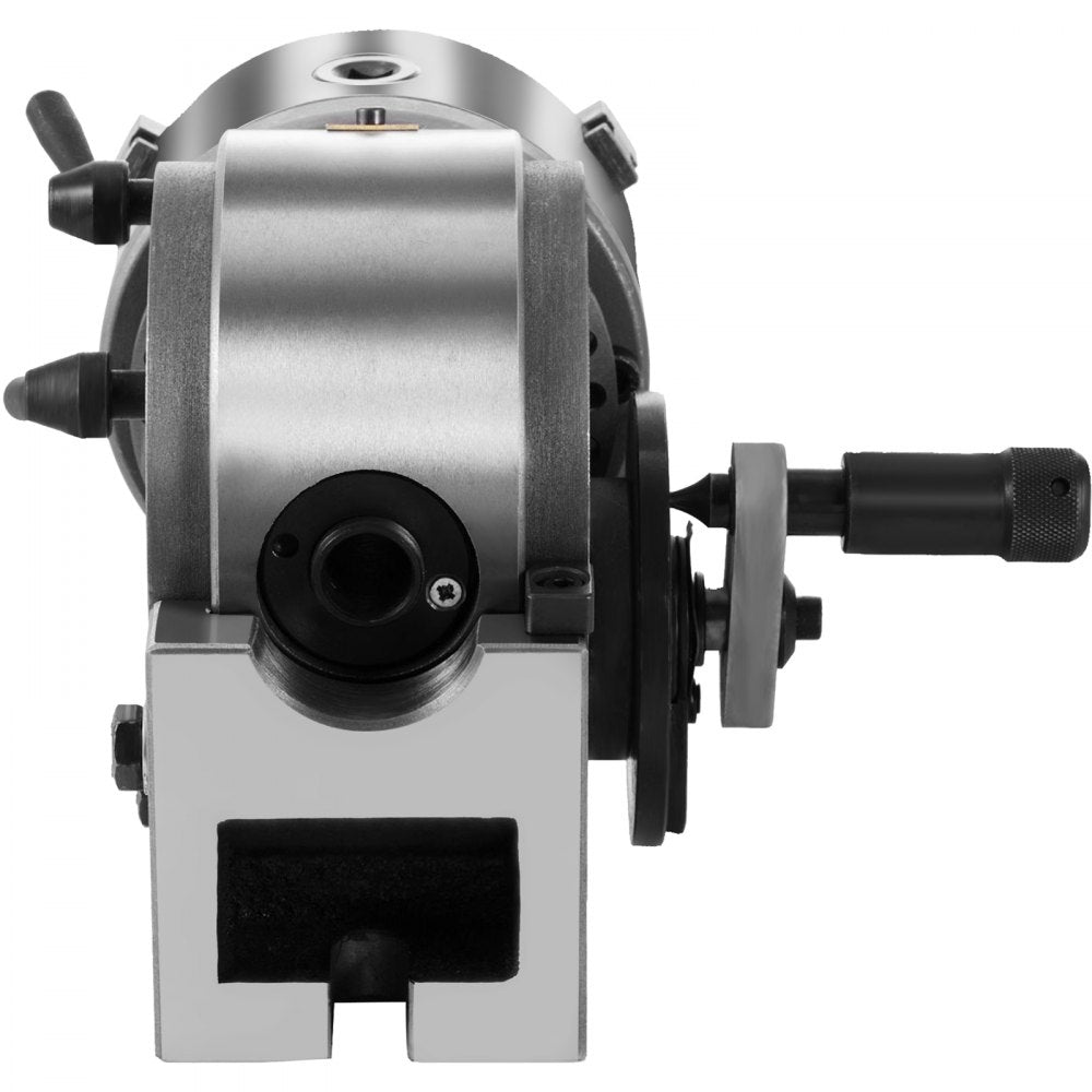 Precision 5-Inch Dividing Head Set with 3-Jaw Chuck and Tailstock for Milling Machine Applications