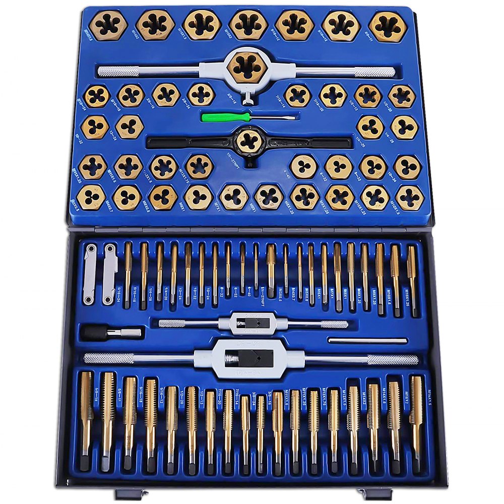 86pcs Tap And Die Combination Set Sae Finetungsten Steel Titanium Metric Tools