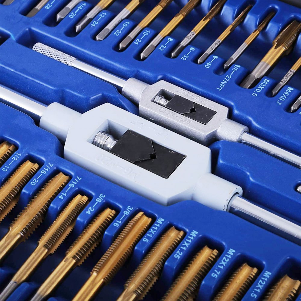 86pcs Tap And Die Combination Set Sae Finetungsten Steel Titanium Metric Tools