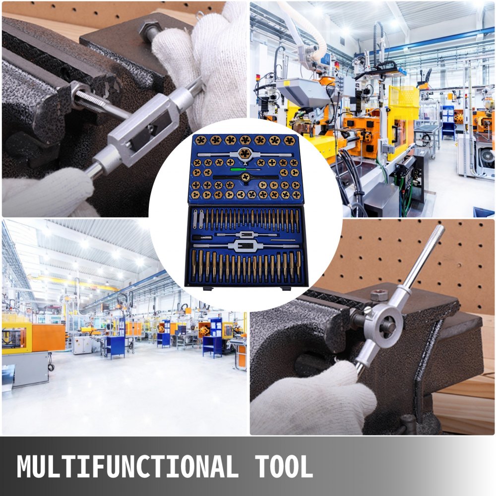 86pcs Tap And Die Combination Set Sae Finetungsten Steel Titanium Metric Tools