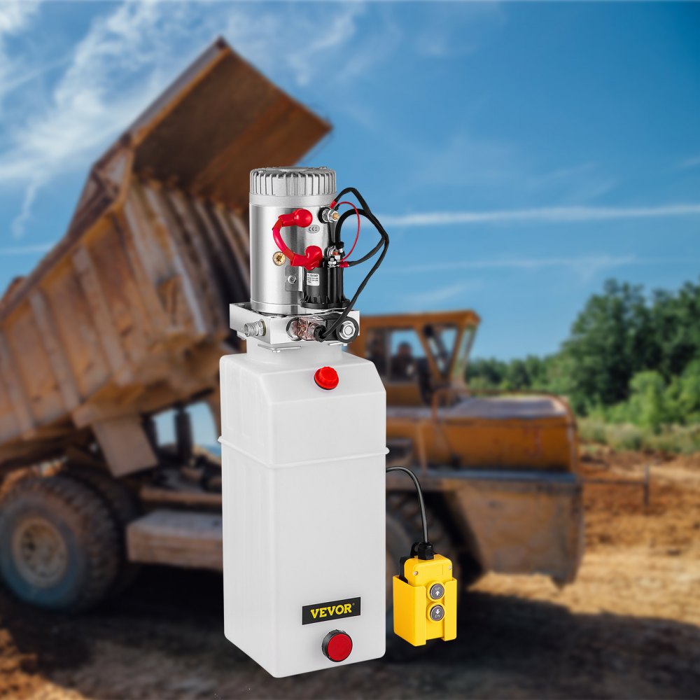 12v 8 Quart Single Acting Hydraulic Pump Power Supply Unit Pack Lift