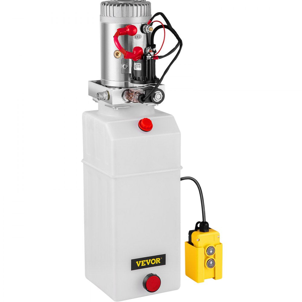 12v 8 Quart Single Acting Hydraulic Pump Power Supply Unit Pack Lift