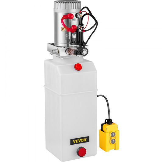 12v 8 Quart Single Acting Hydraulic Pump Power Supply Unit Pack Lift