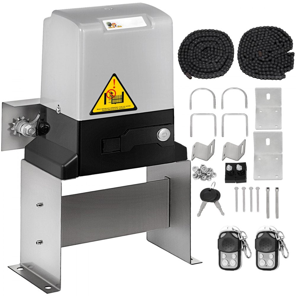 Automatic Sliding Gate Opener with Motor and Remote Control System