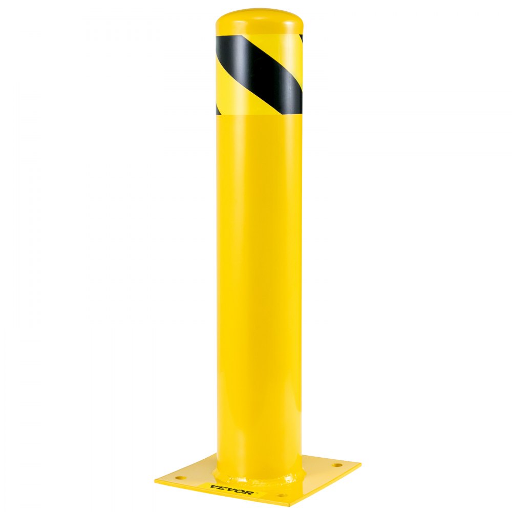 Safety Bollard Steel Bollard Post Steel Barrier 24"h 4.5"d Yellow Signs Pipe