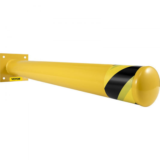 Safety Bollard Steel Bollard Post 36"H 4.5"D Yellow Signs Pipe Steel Barrier