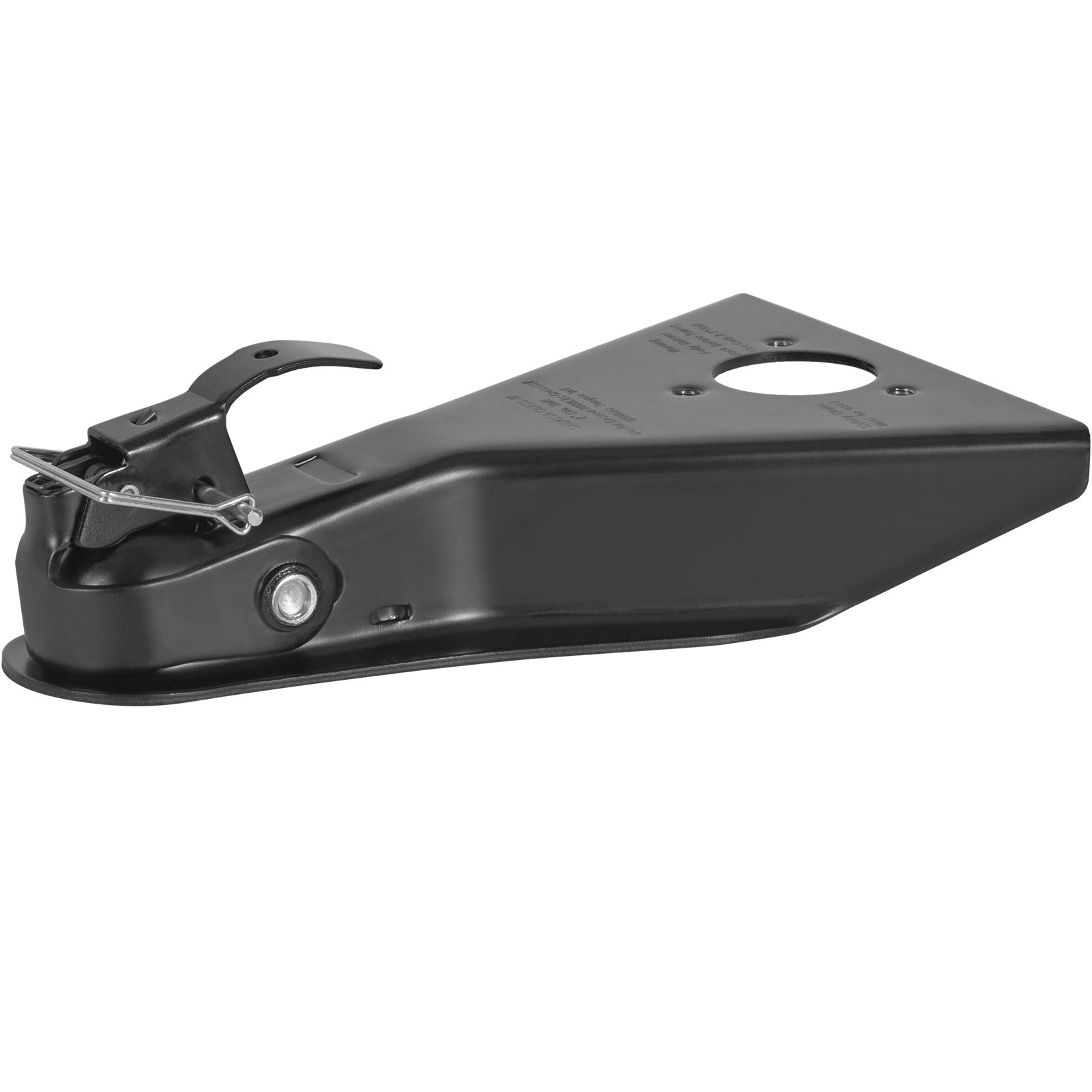 Heavy Duty Steel A-Frame Trailer Coupler for 2-Inch Hitch Ball, 8000 lbs Towing Capacity, Ideal for SUVs, Campers, Pickup Trucks, Black Coated