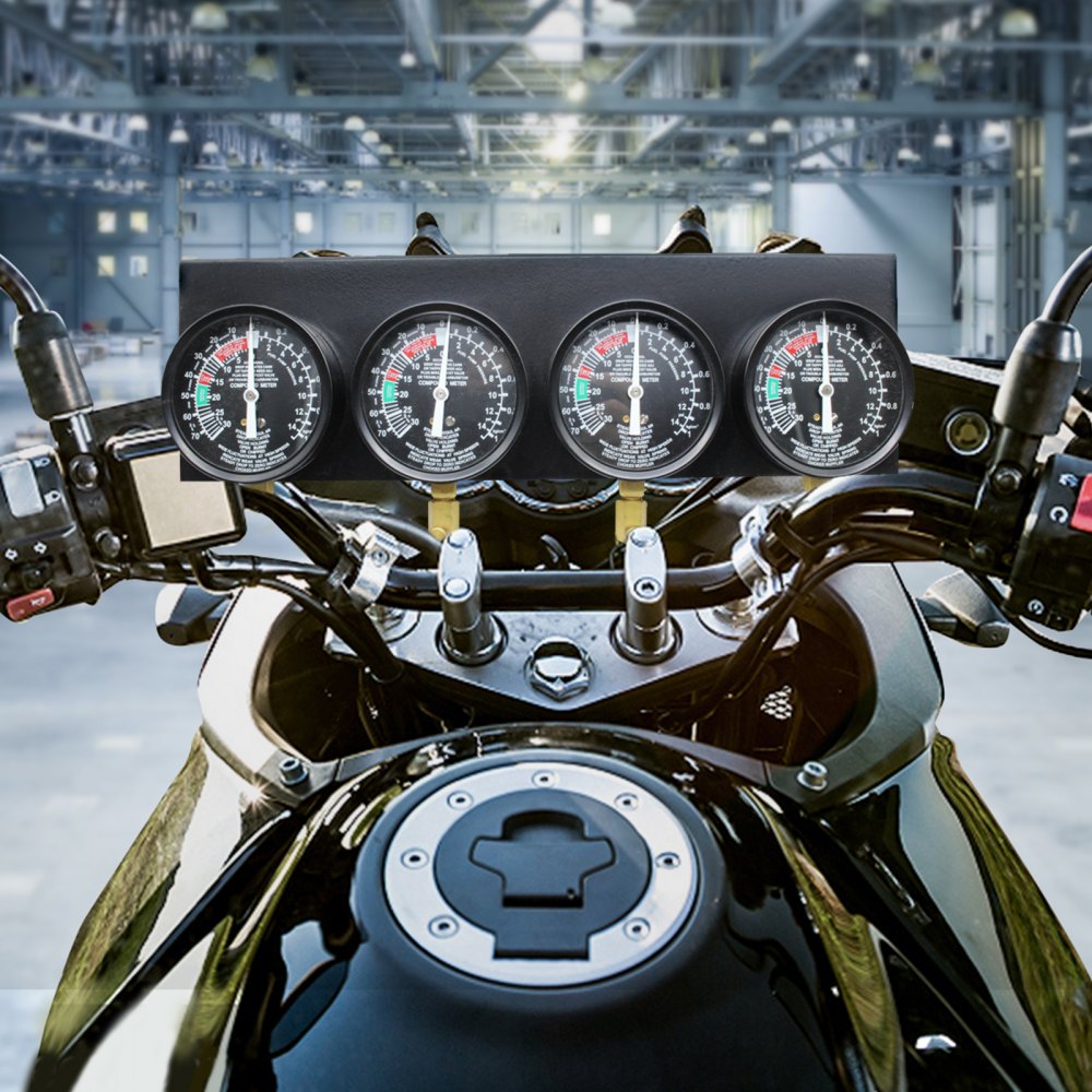 Pro Fuel Vacuum Carburetor Synchronizer carb sync Gauge Set Rubber Hose