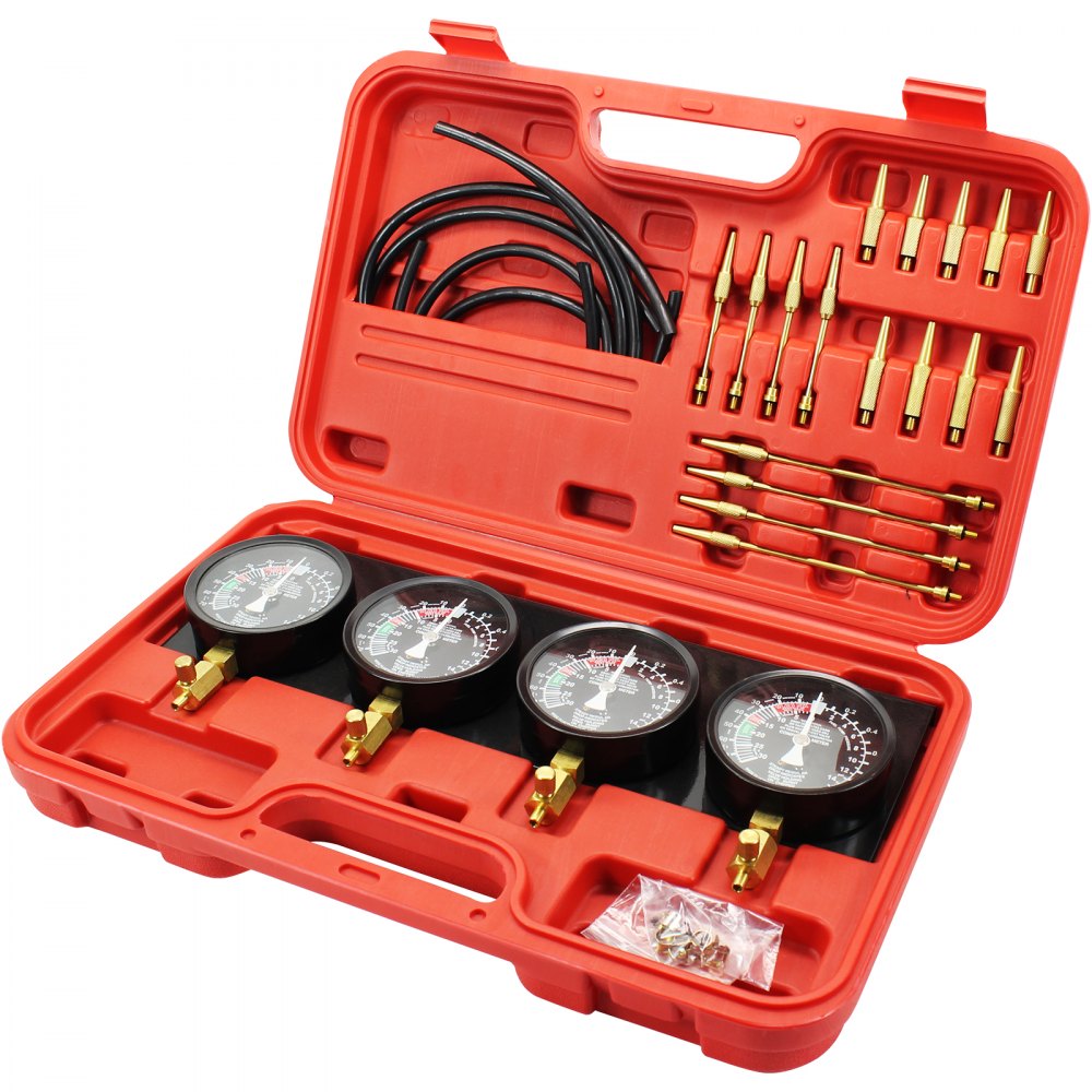 Pro Fuel Vacuum Carburetor Synchronizer carb sync Gauge Set Rubber Hose