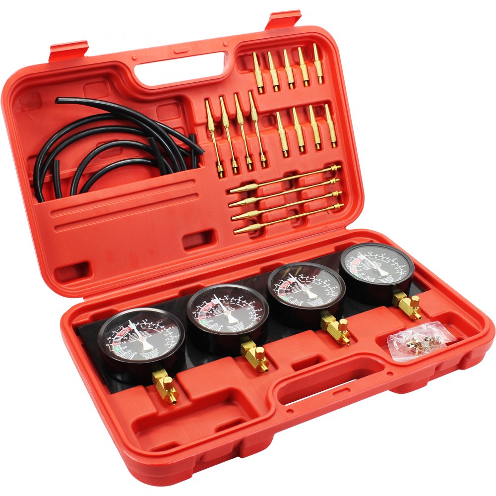 Pro Fuel Vacuum Carburetor Synchronizer carb sync Gauge Set Rubber Hose
