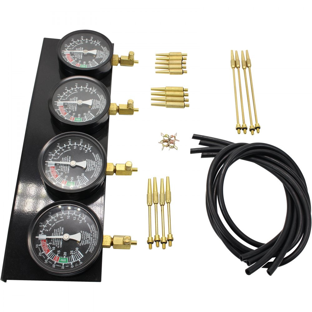 Pro Fuel Vacuum Carburetor Synchronizer carb sync Gauge Set Rubber Hose