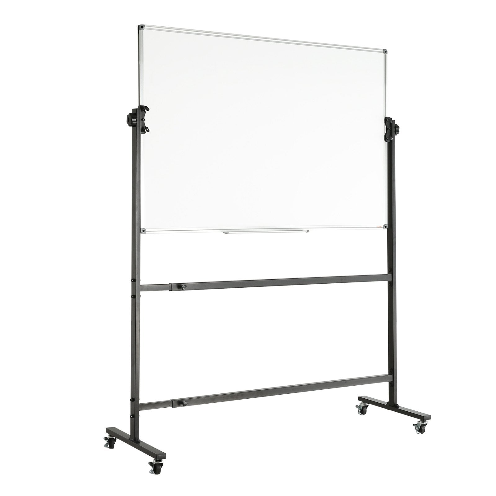 Rolling Magnetic Whiteboard, 48x32" Double-Sided & Reversible, Height Adjustable Dry Erase Board with Wheels for Office, School, Home Use