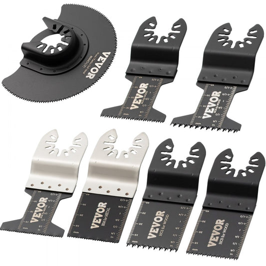 Versatile 50-Piece Oscillating Saw Blade Set for Cutting Wood, Plastic, Metal, Nails, and Bolts, Compatible with Popular Multi-Tool Brands
