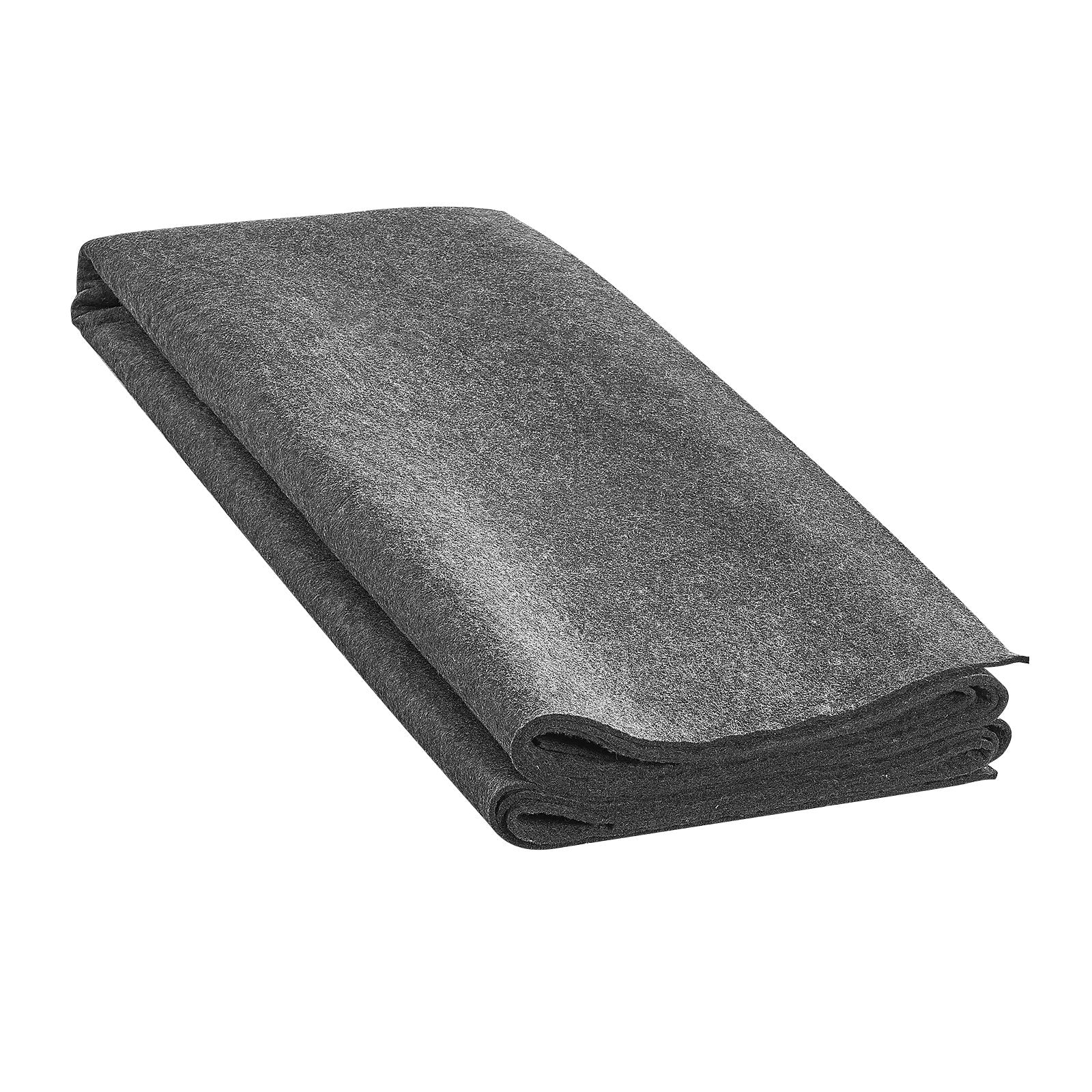 9' x 12' Gray Polyester Felt Rug Pad - Thick Cushioning, Protective Carpet Padding for All Floors, Premium Comfort, Anti-Slip, Soft Underfoot, Durable Carpet Cushion, 1/2" Thick, Multi-Sized Options Available