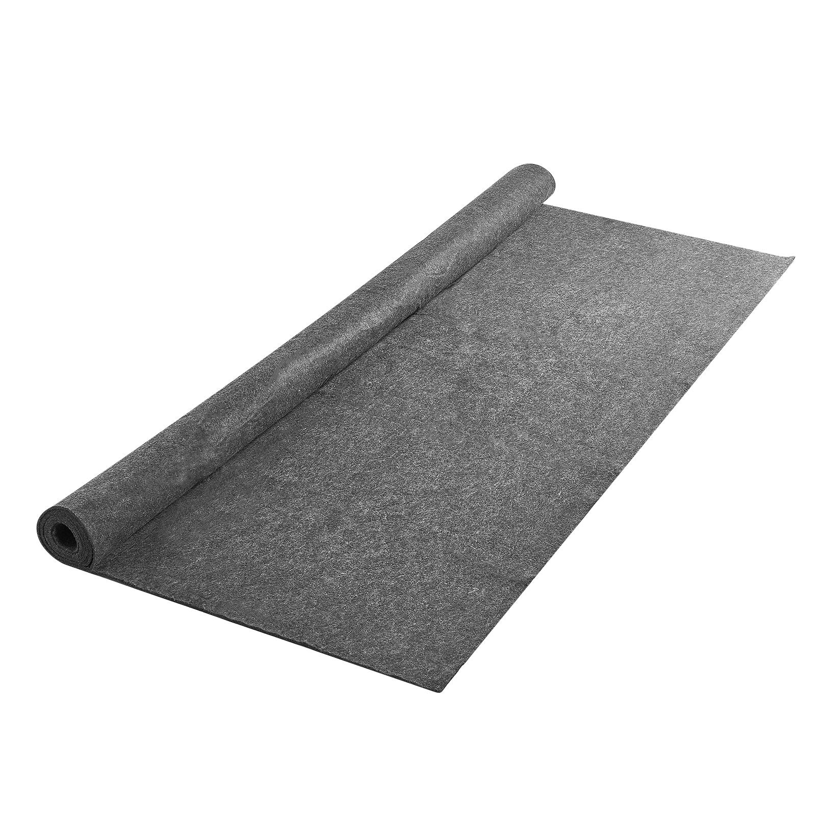 9' x 12' Gray Polyester Felt Rug Pad - Thick Cushioning, Protective Carpet Padding for All Floors, Premium Comfort, Anti-Slip, Soft Underfoot, Durable Carpet Cushion, 1/2" Thick, Multi-Sized Options Available