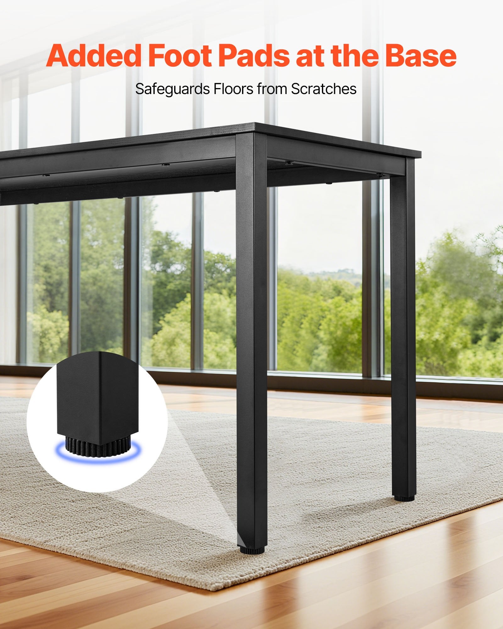 Flexible 6-Piece Conference Table Set for 16 - Modern Rectangle Meeting Desk with Metal Legs, Easy Assembly, Office & Conference Room Use