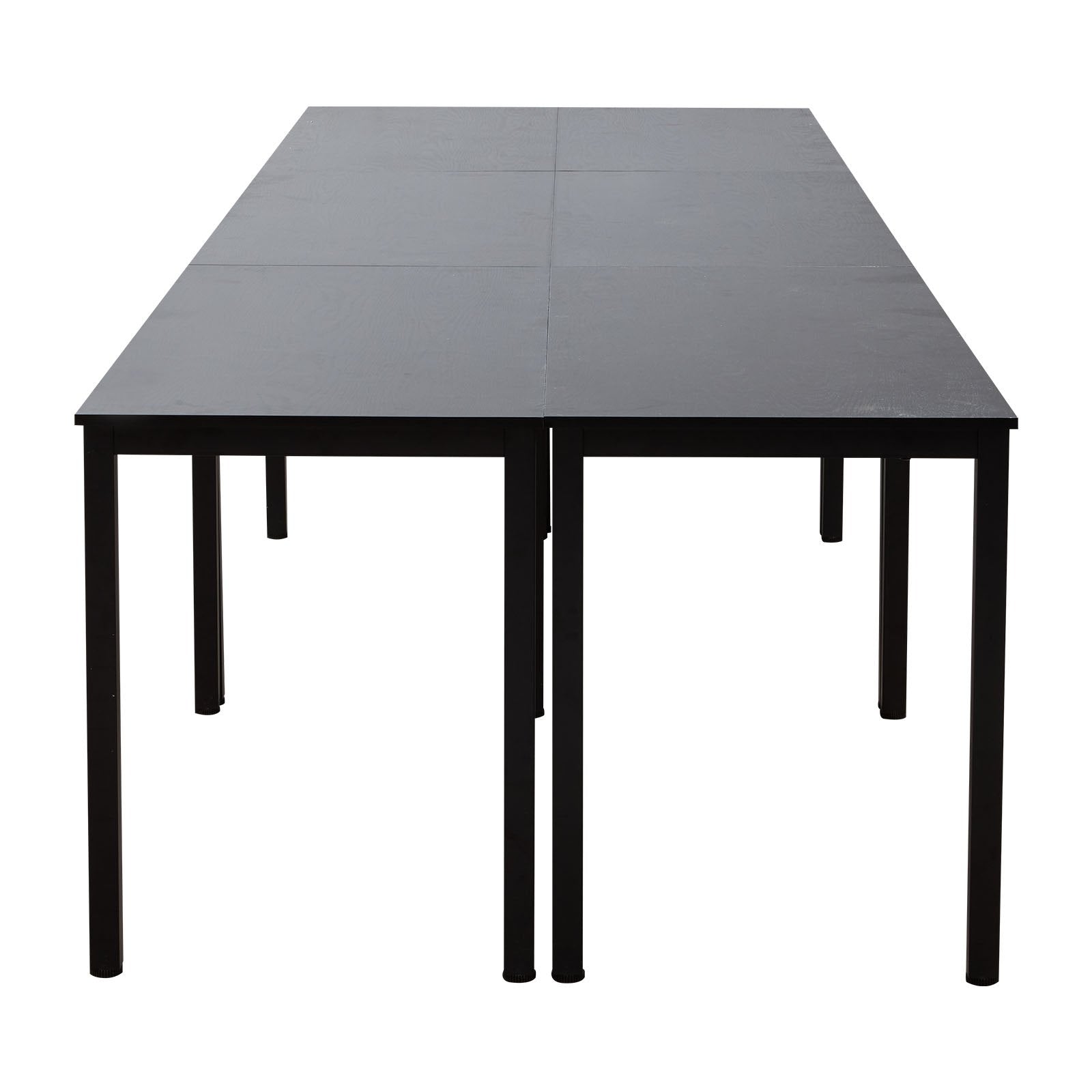 Flexible 6-Piece Conference Table Set for 16 - Modern Rectangle Meeting Desk with Metal Legs, Easy Assembly, Office & Conference Room Use