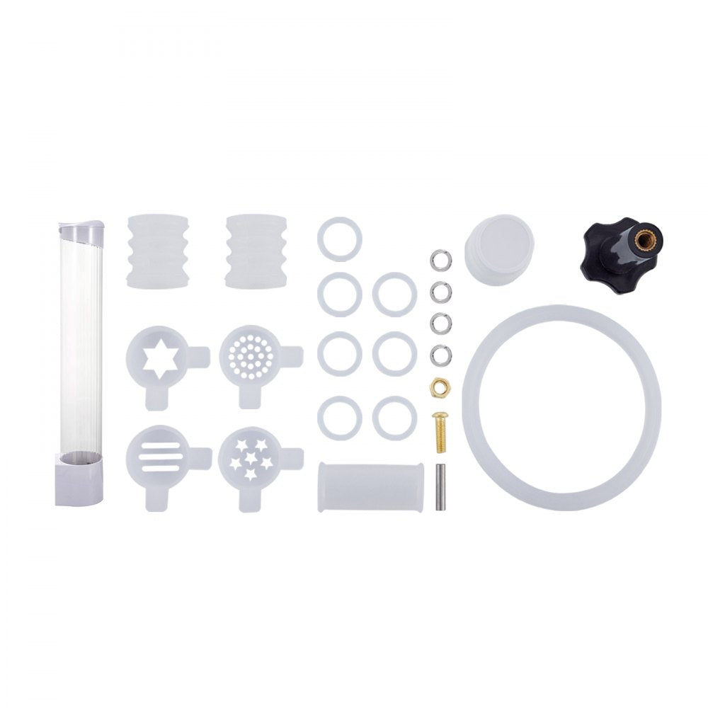 VEVOR 2200W Commercial Soft Ice Cream Machine 3 Flavors 5.3 to 7.4Gallons per Hour Auto Clean LED Panel Perfect for Restaurants Snack Bar supermarkets