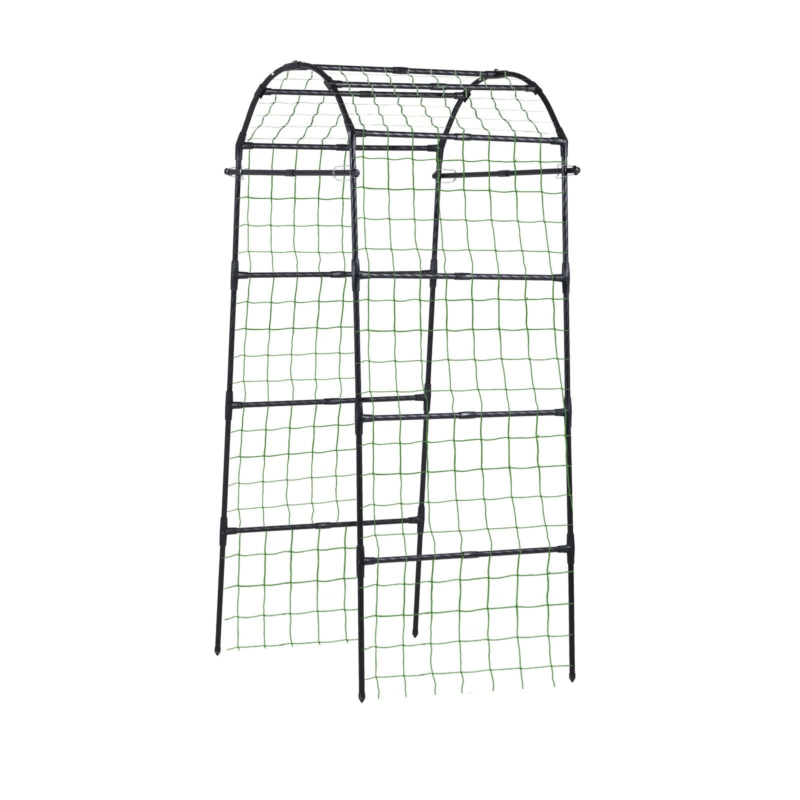 Robust U-Shape Metal Garden Trellis for Raised Beds - Perfect Arch Plant Support for Vines, Peas, Beans, Zucchini, and More!
