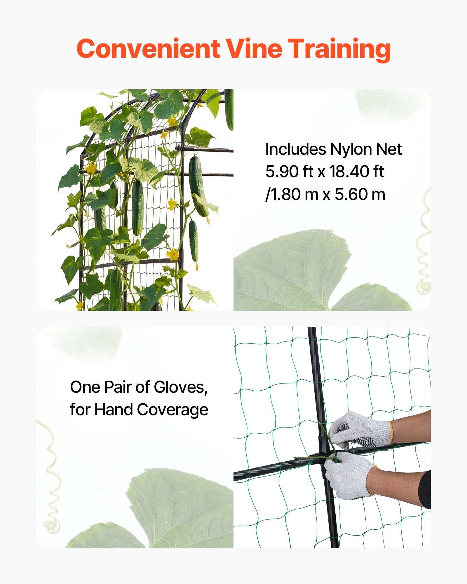 Sturdy U-Shape Garden Trellis for Raised Beds - Metal Arch Plant Support for Climbing Vines, Peas, Beans, Zucchini, Tomato, Squash, & Flowers