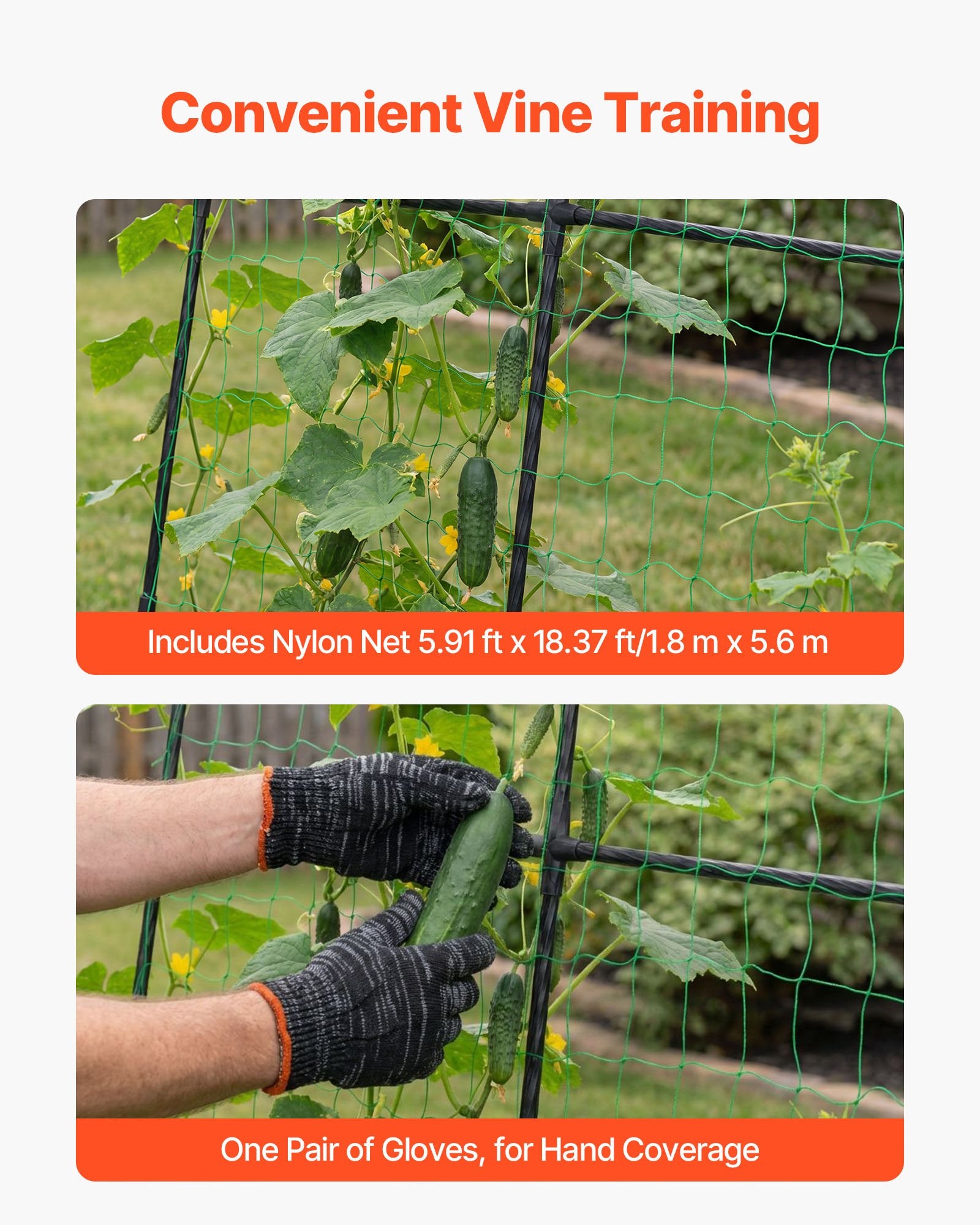 U-Shape Metal Garden Trellis for Raised Beds - Arch Plant Support for Cucumbers, Climbing Vines, Peas, Beans, Zucchini, Tomatoes, and More