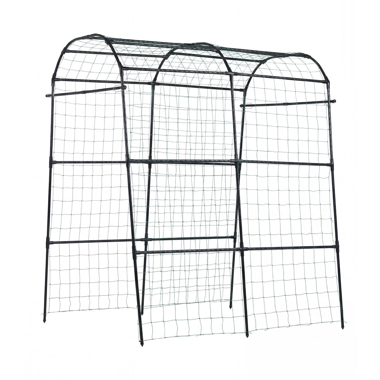 U-Shape Metal Garden Trellis for Raised Beds - Arch Plant Support for Cucumbers, Climbing Vines, Peas, Beans, Zucchini, Tomatoes, and More
