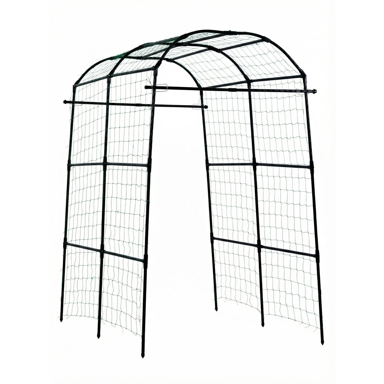U-Shape Metal Garden Trellis for Raised Beds - Arch Plant Support for Cucumbers, Climbing Vines, Peas, Beans, Zucchini, Tomatoes, and More