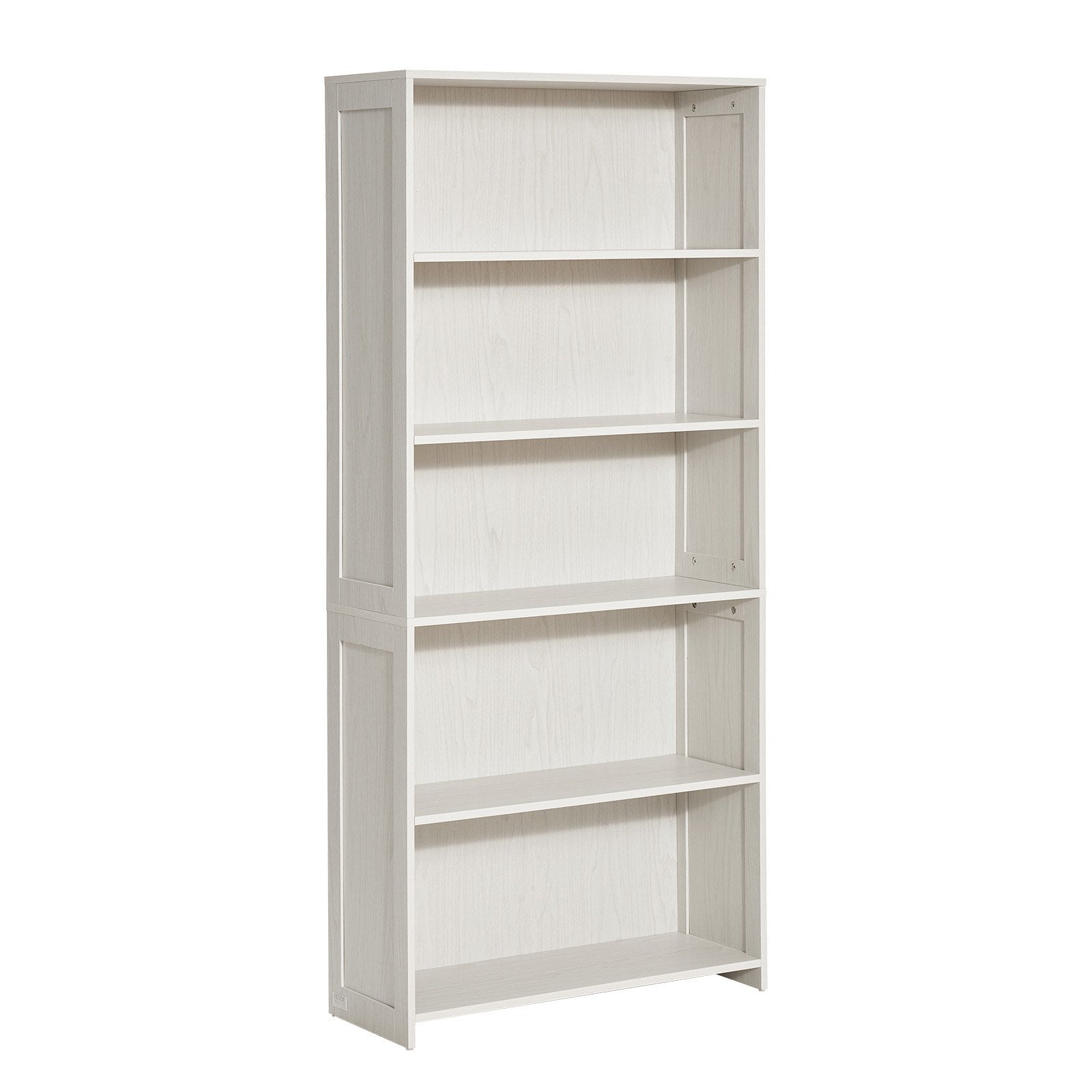 5-Tier Wooden Bookshelf, 68" Freestanding Open Bookcase with Display & Storage for Library, Bedroom, Office, Living Room, White