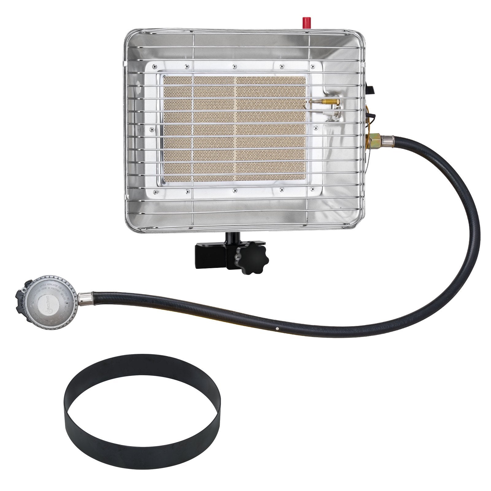 Enhanced 13000 BTU Propane Tank Top Heater - 180° Infrared Radiant Heat, Adjustable for Ice Fishing, Hunting, Outdoor Work, Portable & Durable