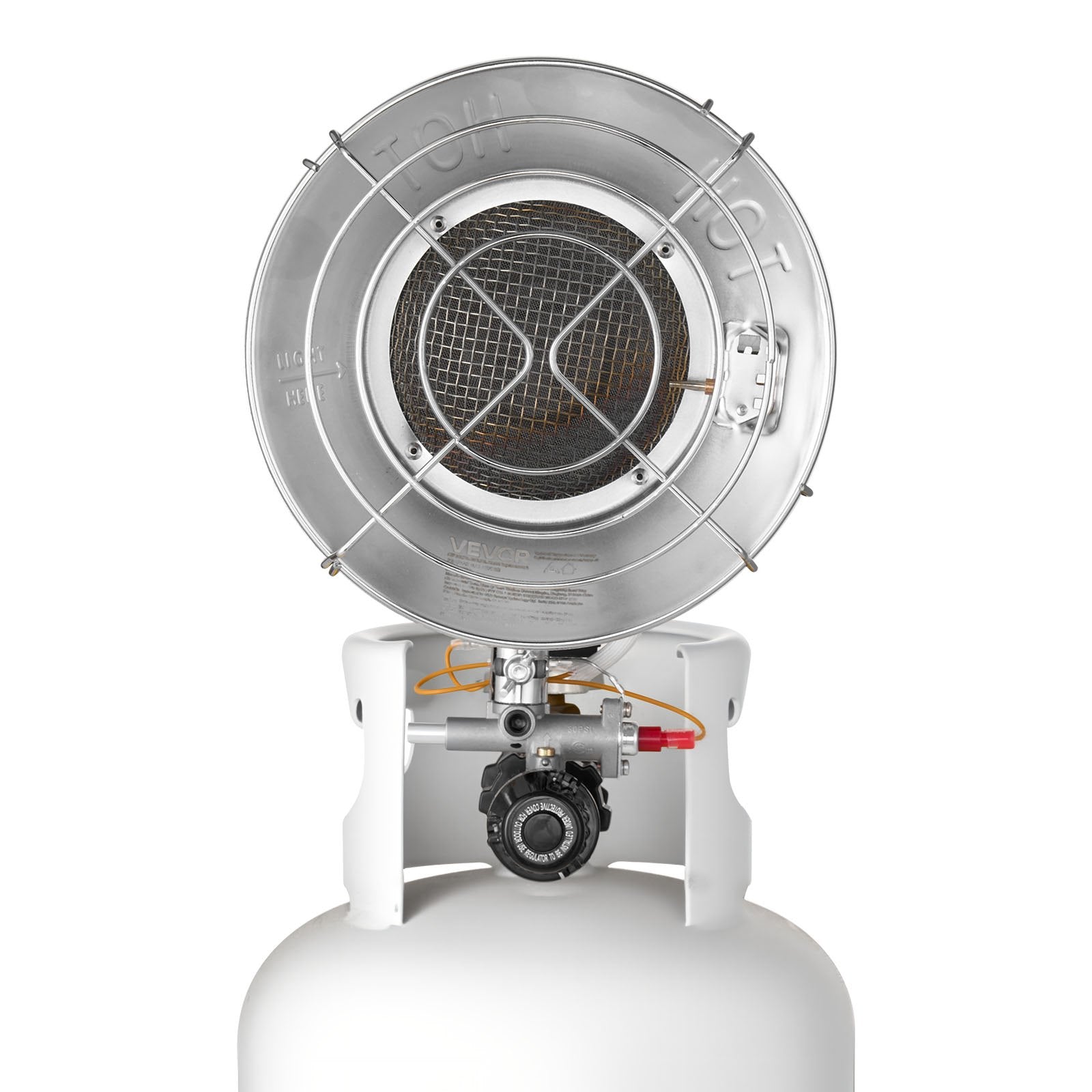 Efficient 15000 BTU Propane Tank Top Heater, 180-Degree Infrared Radiant Heat, Adjustable Temperature for Outdoor Activities