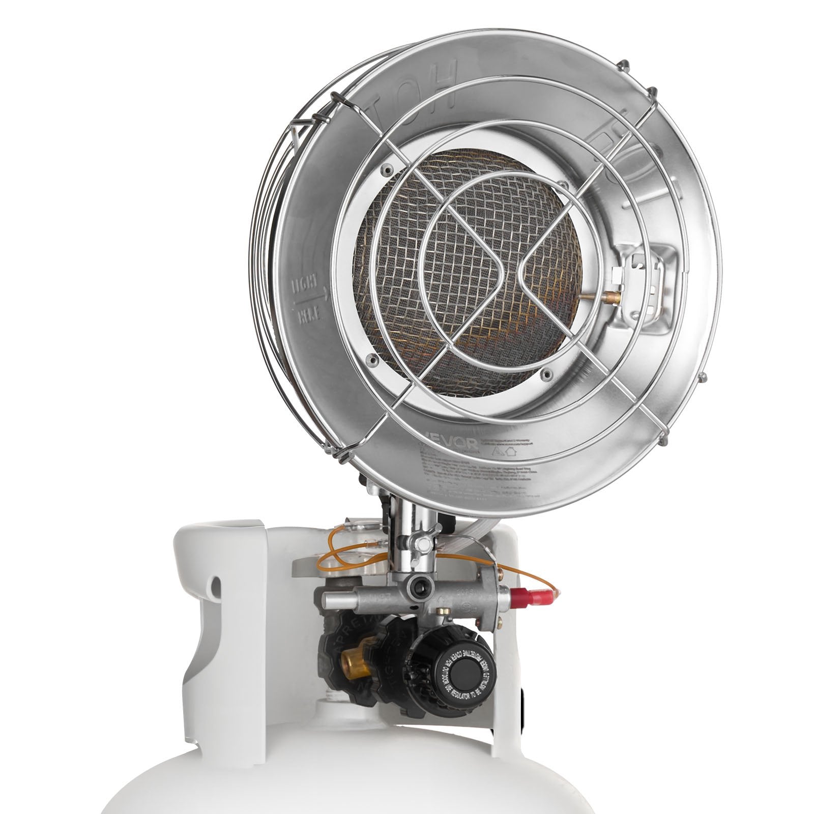 Efficient 15000 BTU Propane Tank Top Heater, 180-Degree Infrared Radiant Heat, Adjustable Temperature for Outdoor Activities