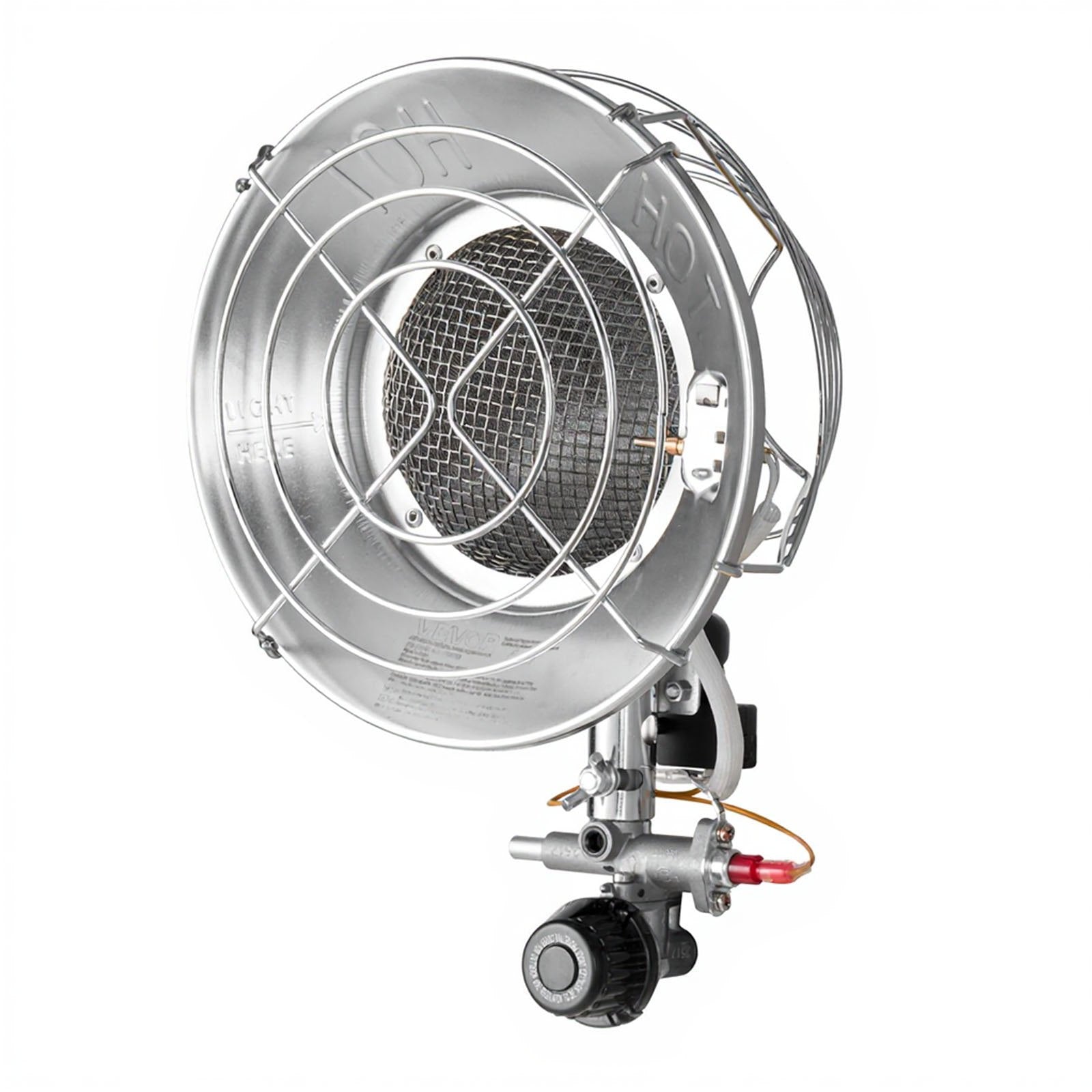Efficient 15000 BTU Propane Tank Top Heater, 180-Degree Infrared Radiant Heat, Adjustable Temperature for Outdoor Activities
